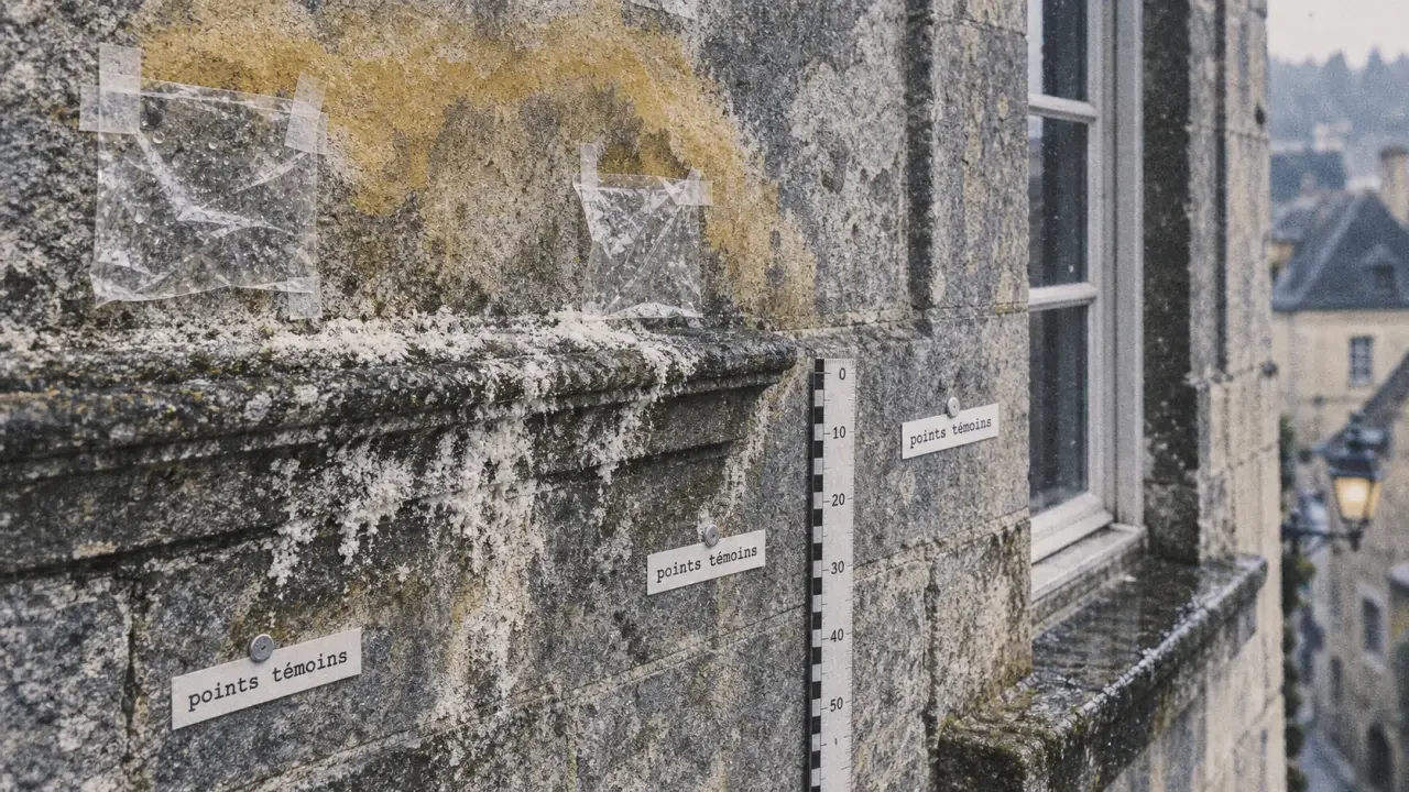 Illustration générique : Infiltration d’eau de pluie dans un mur : tache qui sèche ou fuite qui revient ?